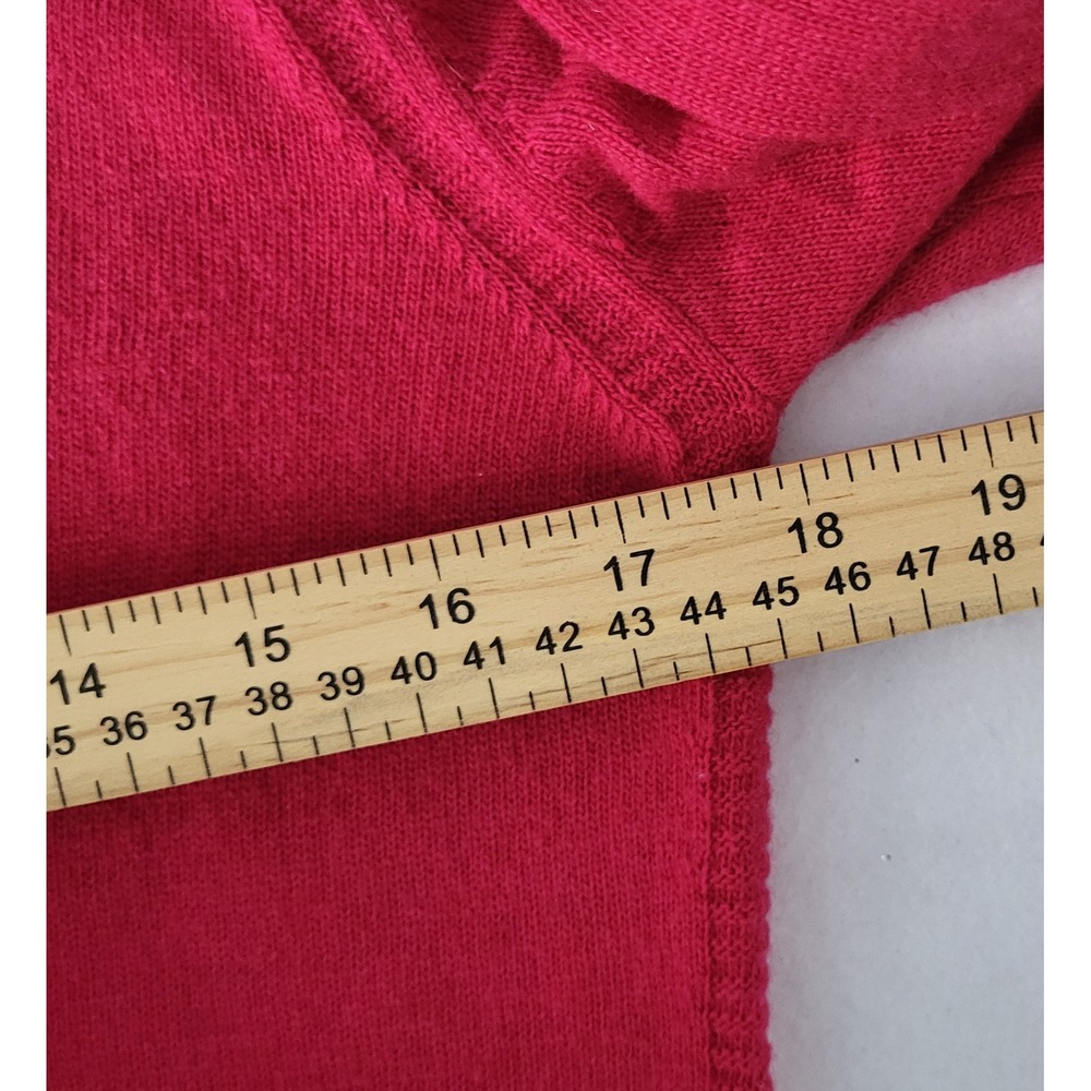 Banana Republic Filpucci V Neck Sweater Magenta Fuchsia S Wool‎ Cashmere Blend - Picture 6 of 7